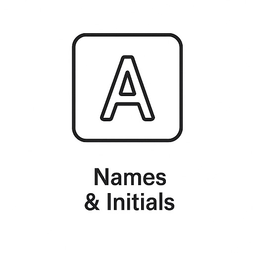 name and initials